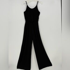 Gilli Jumpsuit Womans Black Wide Leg Jumper Adjustable Straps Soft Stretch NEW